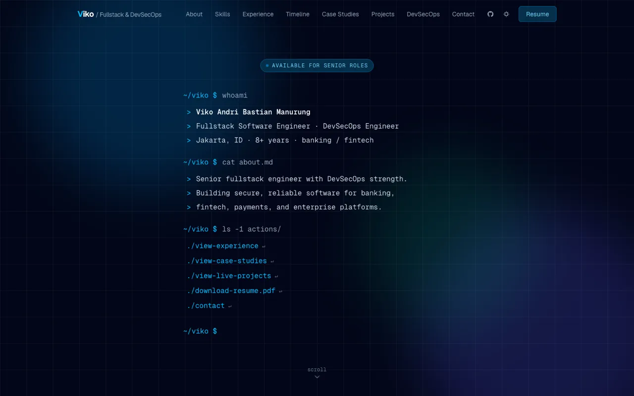 Portfolio Website screenshot
